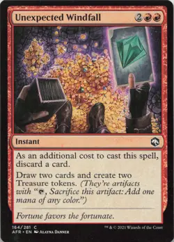 Unexpected Windfall C Adventures in the Forgotten Realms 164 NM MTG - Image 1