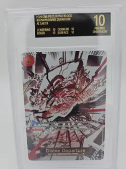 2025 One Piece Divine Departure Rare Black Label PRISTINE #OP10-019 BGS 10 - Image 1