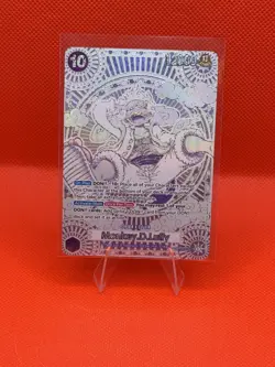 One Piece CCCG Monkey D. Luffy OP05-119 SP (Silver) 🔥 NM- - Image 1