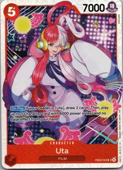 Uta (003) Foil SR Extra Booster: One Piece Heroines Edition EB03-003 NM - Image 1