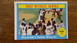 1960 WORLD SERIES SET (8), 1961 TOPPS, YANKEES-PIRATES, MANTLE, MAZ HR, EX/EX+ - Image 3