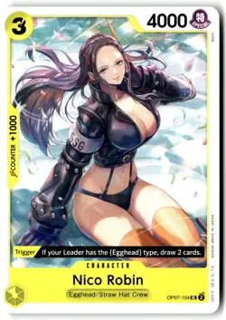 Nico Robin OP07-104 Uncommon 500 Years in the Future One Piece Near Mint - Image 1