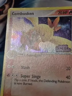Combusken 39/110 EX Holon Phantoms Pokemon Card Uncommon Reverse Holo Stamped NM - Image 3