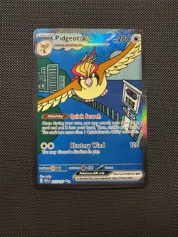 Pidgeot ex 225/197 Sv03: Obsidian Flames Special Illustration Rare Near Mint - Image 1