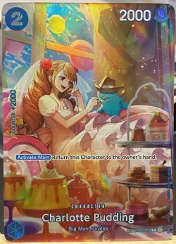 One Piece TCG Charlotte Pudding (SP) ST12-012 Royal Blood OP10 Foil NM/M - Image 1