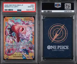 2026 ONE PIECE ADVENTURE ON KAMI'S ISLAND #EB04-061 JP MONKEY.D.LUFFY SR PSA 10 - Image 3