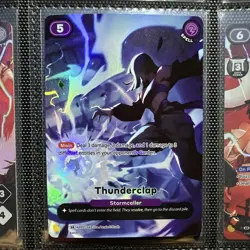 Azuki TCG Azuki Trading Card Game Thunderclap AZK01-042 SR Spell Cost 5 - Image 1