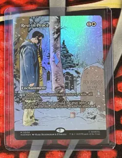 NM Borderless Foil Rest in Peace, MTG, Marvel's Spider-Man, Magic, 6 - Image 1