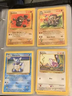 Pokemon Binder Vintage Card LOT 1999-2000 OG First Generation 77 Cards NM🔥⚡💦 - Image 4