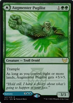 147/275 AUGMENTER PUGILIST / ECHOING EQUATION RARE STRIXHAVEN MTG CARD - Image 1
