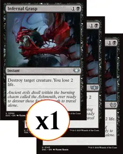 1x - Infernal Grasp - [SELECT] - Various Set - UC NM MTG - Image 1