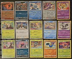 POKEMON TCG LOT OF 15 TOMOKAZU KOMIYA CARDS 4 REVERSE HOLO NM - Image 1