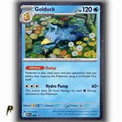 Pokemon Mega Evolutions Promo Golduck 008 Cosmos Holo Card NM - Image 1