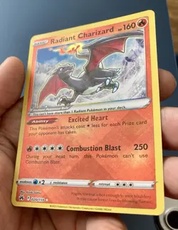 Radiant Charizard 020/159 Crown Zenith Holo Rare Pokemon Card VGC Clean Back - Image 5