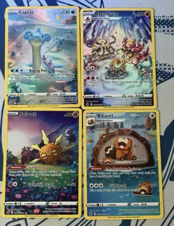 Pokemon TCG Galarian Gallery 4-Card Lot Lapras Magmortar - Image 1