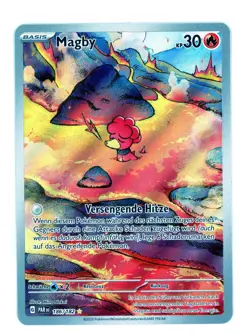 Magby 186/182 Paradoxrift Alt Art Deutsch/German Pokemon Karte/ Card Sammlung DE - Image 1