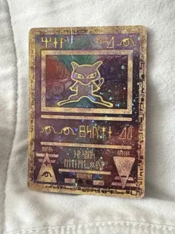Pokemon Ancient Mew Holo Promo Card Movie 99/00 Heavily Played Damaged - Image 1
