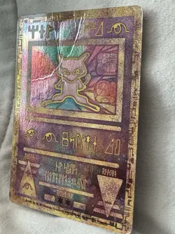 Pokemon Ancient Mew Holo Promo Card Movie 99/00 Heavily Played Damaged - Image 2