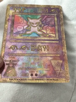 Pokemon Ancient Mew Holo Promo Card Movie 99/00 Heavily Played Damaged - Image 3