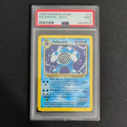 1999 Pokemon Base Set Poliwrath Holo Card #13/102 PSA 9 - Image 1