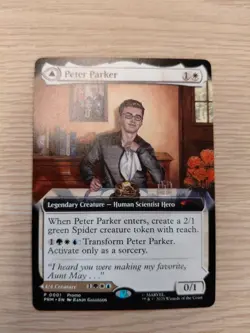 Peter Parker Spiderman MTG Exclusive Event Promo Non-Foil IN HAND - Image 1