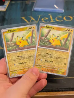 Pokemon Card Pikachu Scarlet & Violet 151 Reverse Holo 025/165 Near Mint - Image 1