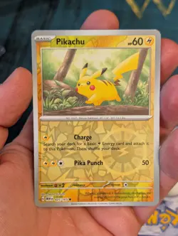 Pokemon Card Pikachu Scarlet & Violet 151 Reverse Holo 025/165 Near Mint - Image 2