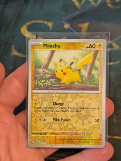 Pokemon Card Pikachu Scarlet & Violet 151 Reverse Holo 025/165 Near Mint - Image 5