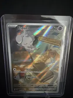 Espurr 095/088 – Perfect Order Illustration Rare Holo Pokemon Card NM/M - Image 1