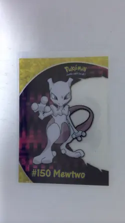 2000 Pokemon Topps TV Animation Clear Card Mewtwo #150 LP - Image 1