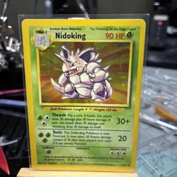 Pokemon TCG Nidoking Base Set Holo Unlimited Rare Card 11/102 - Image 1