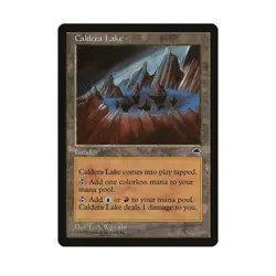 Caldera Lake MTG Tempest Rare LP Lightly Played Single Card - Image 1