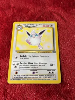 Wigglytuff 32/64 Jungle Non Holo Pokemon Card Played - Image 1