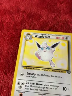 Wigglytuff 32/64 Jungle Non Holo Pokemon Card Played - Image 3