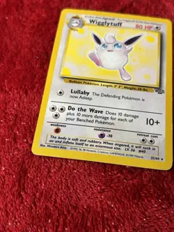 Wigglytuff 32/64 Jungle Non Holo Pokemon Card Played - Image 4