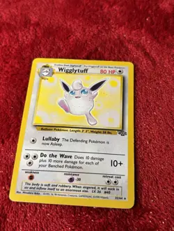 Wigglytuff 32/64 Jungle Non Holo Pokemon Card Played - Image 5