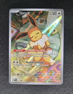 Pokemon Eevee Prismatic Evolutions Promo TCG-Svp173 Holo Card Mint Condition - Image 3