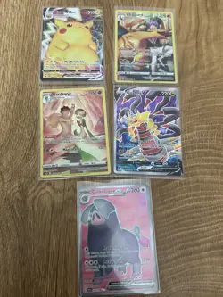 Pokemon TCG 5-Card Lot English Holo Full Art including Pikachu VMAX, Giratina V - Image 1