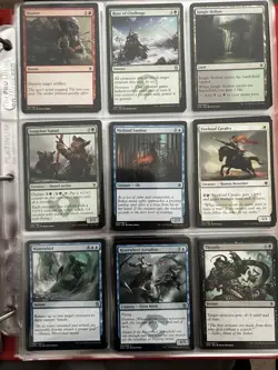 ~1000 Magic The Gathering Cards SLEEVED BINDER Lot Commons Uncommons Lands Etc - Image 4