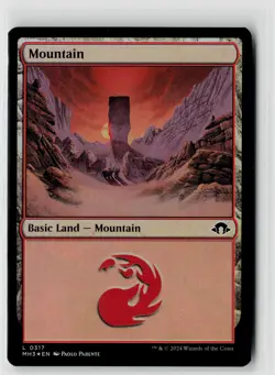 MTG Modern Horizons 3 Mountain (317) Foil x4 NM Land - Image 1