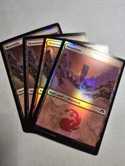 MTG Modern Horizons 3 Mountain (317) Foil x4 NM Land - Image 1