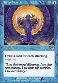 MTG Keep Watch, Judgment, Heavily Played, English - Image 1