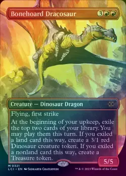 Bonehoard Dracosaur - Borderless (Foil) (LCI) The Lost Caverns of Ixalan - NM - Image 1