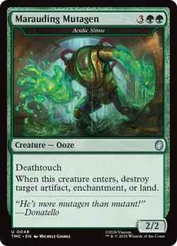 MTG Marauding Mutagen - Acidic Slime [Teenage Mutant Ninja Turtles Commander] Ne - Image 1