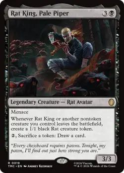 MTG Rat King, Pale Piper [Teenage Mutant Ninja Turtles Commander] Near Mint Magi - Image 1