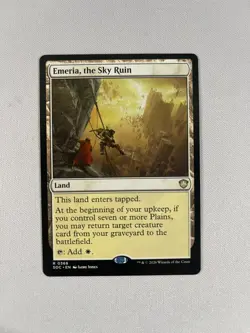 Emeria, the Sky Ruin - MTG Commander: Secrets of Strixhaven, Non-Foil Print - Image 1