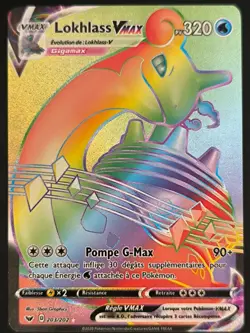 Carte Pokemon Lokhlass VMAX 203/202 Rainbow EB01 EB1 Epee et Bouclier FR - Image 2