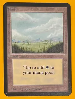 MTG PLAINS Alpha (OldManMTG 013-717) - Image 1