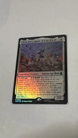 Nick Fury, Agent of S.H.I.E.L.D. (Foil) Rare MTG Marvel Super Heroes - Image 1