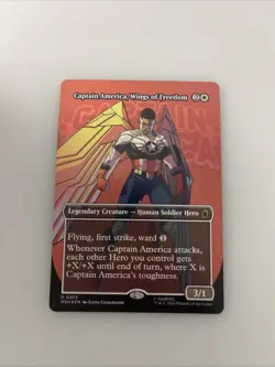 Captain America, Wings of Freedom (Borderless) Marvel Super Heroes Foil - Image 1